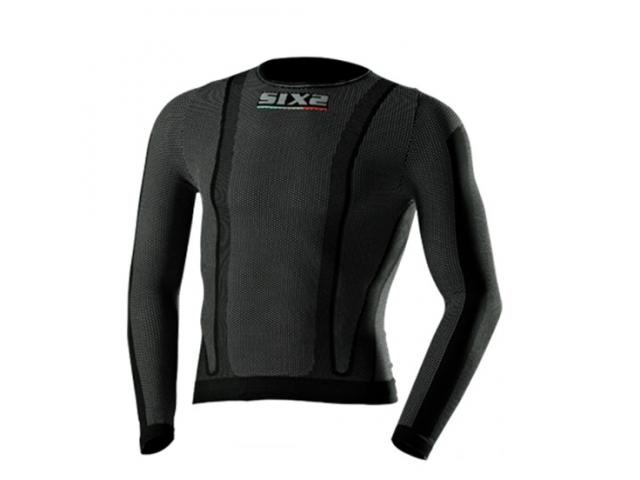 Girocollo a Maniche Lunghe Bambino SIXS KTS2 Carbon Underwear Black Carbon